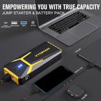 VTOMAN V10 Pro 4500A Jump Starter, Portable Car Starter (All Gas, 10.0L Diesel Engine) 12V Lithium Jump Box, Battery Booster