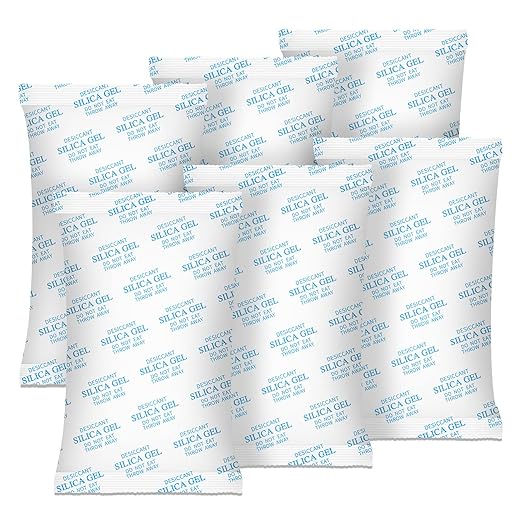 Large Desiccant Packs, 500 Gram 10 Packs Silica Gel Packets for Moisture Control, Silica Gel Car Dehumidifier by Reusable, La