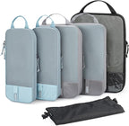 BAGSMART 6 Set /4 Set/2 Set Compression Packing Cubes for Travel, Lightweight Luggage Organizer Bags, Durable Space Saver Bag