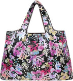 allydrew Large Foldable Tote Nylon Reusable Grocery Bags, 6 Pack