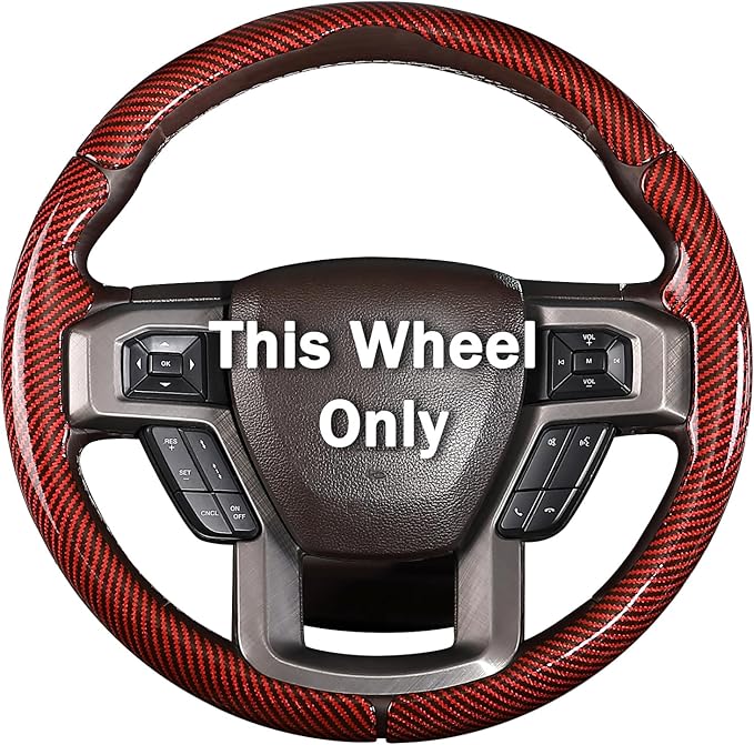 Steering Wheel Cover for Ford F150 2015-2020/ F250 2017-2022/ F350 2017-2022/ F450 2017-2022/ F550 2017-2022/ Ford Expedition 2018-2021 Steering Wheel Protector for Ford Steering Wheel Accessories