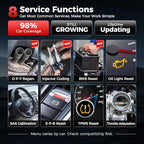 LAUNCH CRP129X OBD2 Scanner, 2026 Elite Lifetime Free Update Scan Tool, 8 Reset, Injector Coding, ABS/SRS/TCM/Engine System