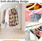 Portable Garment Rack, Folding Clothes Rack, Collapsible Clothing Rack for Dance, Travel, Camping, Laundry, Indoor, Outdoor, 