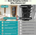 PAULONE 10-Pocket Multi-Use Over the Door Organizer, Heavy Duty 95lbs Capacity with Breathable Mesh, Versatile Hanging Storag
