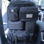Universal Tactical Seat Back Organizer Vehicle Molle Panel Organizer Storage Bag with 5 Detachable Molle Pouch for All Vehicel Such as Jeep,Truck,SUV, Car, Ford,Chevy etc