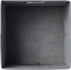 Amazon Basics Collapsible Cube Storage Bins, Space-Saving, Organizing Fabric Bins with Handles, 10.5 x 10.5 x 11 inches, Ligh