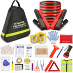 20PCS Sailnovo Car Emergency Kit with Jumper Cables, Roadside Safety Emergency Car Kit for Vehicle Truck Motorcycle - Gifts f