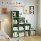 C&AHOME Cube Storage Organizer with Doors, 10-Cube Shelves, DIY Plastic Modular Bookshelf, Closet Clothes Storage Shelving Id