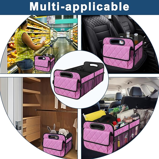 Deosk Car Trunk Organizer for SUV, Car Organizers and Storage with 6 Pocket, Car Accessories for Women/Men 50L Waterproof
