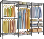VIPEK V5 Plus Large Portable Closet Rack Freestanding Wardrobe Closet, Multi-Functional Clothes Rack Heavy Duty Metal Clothin
