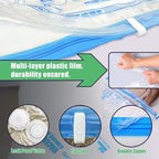 HIBAG 15 Jumbo Vacuum Seal Bags for Clothing, Vacuum Storage Bags for Clothes, Comforters, Blankets, Bedding (15J)