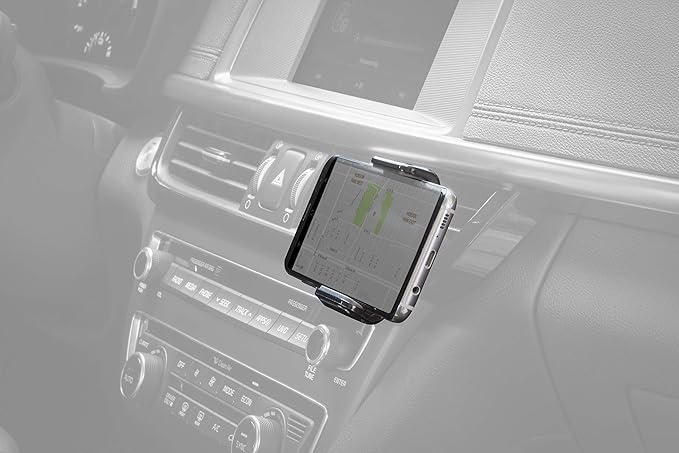 Scosche VWDSM2 Car Mount 3-in1 Suction Cup Mount with Vent Clips for Mobile Devices - Window, Dash, Vent Mount, 360 Rotation