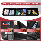 Chevrolet Silverado 1500 2500 /GMC Sierra 2011-2025 Truck Under Bench Seat Storage with Removable Divider 600D Oxford Cloth,