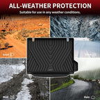 LASFIT Cargo Mat Fits for BMW X3 2024 2023 2022 2021 2020 2019 2018, Custom Fit TPE All Weather for BMW X3 M /M40i/30i/M Competition Trunk Mats Liner, Black (Don't Fit X3 30e)