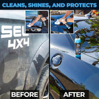 Flowgenix™ Waterless Car Wash Spray - Grand Finale - Motorcycle Cleaner & Car Wax Polish (8 oz) - Ceramic Coating - Incl. 2 M