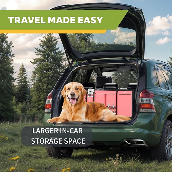 Backseat Hanging Trunk Organizer for SUVs, Cars, Trucks & MPVs | Multi-Pocket Storage with Anti-Slip Straps | Space-Saving Auto
