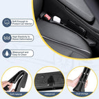 Car seat Gap Filler 2-Piece Multi-Functional Storage Belt with PU Material, seat Side Gap Filler to Prevent Items from Fallin