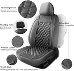 Leather Car Seat Covers, Breathable and Waterproof Napa Leather Automotive Seat Cover, Universal Interior for Cars,Sedans, SU