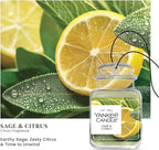 Yankee Candle Car Jar Ultimate, Sage & Citrus, Neutralizes Odors, Up to 30 Days