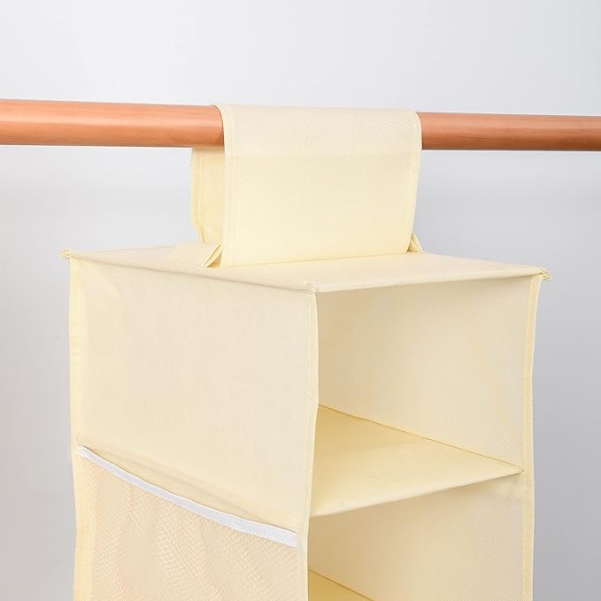 Berdeng Hanging Shoe Organizer for Closet with Side Mesh Pockets，Hat Racks for Baseball Caps，Shoe and Hat Holder & Storage，8-