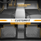 Floor Mats for Mazda CX30 2020 2021 2022 2023 2024 2025 2026, ONLY for AWD, TPE CX30 Floor Mats 1st & 2nd Row & Cargo Liner, Waterproof Summer Winter Non-Slip Floor Liners Car Accessories