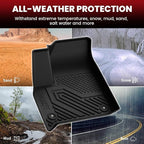 LASFIT Floor Mats & Cargo Liner with Backrest Mat for Chevrolet Chevy Traverse 2018-2023/Traverse Limited 2024 Only 7 Seats (2nd Row Bucket Seats), All Weather TPE Custom Fit Car Floor Mats Full Set