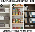 Acrylic Shelf Dividers for Closet Organization: Clear Removable 10/11.8" Tall X 11.8/10" Deep Clipless Separators 8 Pack for 