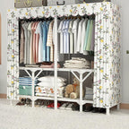 Portable Wardrobe Closet For Hanging Clothes, Installation-free Wardrobe, One-piece Folding Design,closet Organizer System,wa