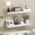 Furinno Tanna Floating Shelves for Wall Set of 2, 9 x 35 Wall Shelf, Wall Mounted Floating Shelf with Invisible Bracket, 2-in