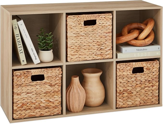 Best Choice Products 6-Cube Storage Organizer, 11in Shelf Opening, Bookcase, Display Shelf, Customizable w/ 3 Removable Back 