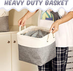Geiserailie 6 Pcs 11 x 11 Inch Cube Storage Bins Fabric Storage Organizer Bins Foldable Cube Baskets with Sturdy Carry Handle