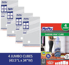Hefty Shrink-Pak Vacuum Storage Bags – For Clothes, Pillows, Towels, Blankets & More – Space Saver Vacuum Suction Sealer Bags