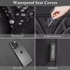 CAR PASS Neoprene Waterproof Seat Covers,Wetsuit Car Seat Covers Front Seats Universal Fit for Vans, Truck, SUV Two Front Onl