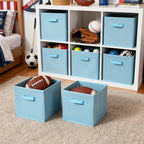 GRANNY SAYS Cube Storage Organizer, 11 Inch 6 Pack Storage Cubes with Handles, Toy Storage Bins for Boys Kids Room, Foldable 