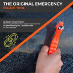 Lifehammer Brand Car Safety Hammer, The Original Emergency Escape and Rescue Tool with Seatbelt Cutter, Made in The Netherlan