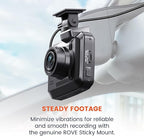 ROVE 3M Sticky Mount for R2-4K, R2-4K PRO, R2-4K Dual, and R2-4K Dual PRO Dash Cams | 1x 3M Adhesive Mount | 1x Spare 3M Sticky | 1x Electrostatic Film
