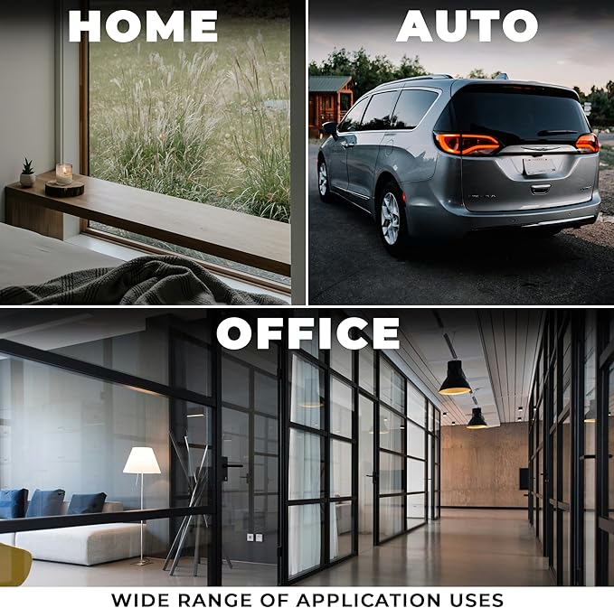 VViViD One-Way Perforated Black Vinyl Privacy Window Film Adhesive Glass Wrap Roll (3ft x 54 inches)