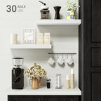 Vivelove 16 inch Floating Shelves for Wall, Bathroom Shelves Over Toilet, Wall Shelf for Bedroom, Living Room, Kitchen, Offic