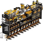 Large 49''W Power Tool Organizer Wall Mount | 620lbs Garage Storage Rack with 12 Cordless Drill Holder | 4-Tier Heavy Duty Ut