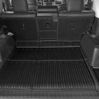 Floor Mats for Toyota 4Runner 2013-2024, All Weather Floor Mats Trunk Cargo Liner with Backrest Protectors Accessories and Door Sill Guards Accessories, Full Coverage Set (Only Fit 5 Seats)