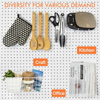 Pegboard Basket Organizers, Peg Board Large Baskets Hooks Bins Cups Tool Organizer 42 Pack Set, Wall Storage Display Hanging 