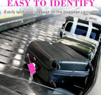 50 Pack Luggage Tags for Suitcases, Airplane Travel Essentials for Flying, International Travel Must Haves, and Luggage Acces