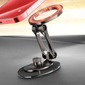 Smolink Tesla Phone Mount, All Metal Strong Magnet Magnetic Phone Holder for Car Dashborad and Tesla Model 3/Y/S/X, Foldable Hidden for MagSafe Car Mount Fit for iPhone All Phones, Red