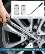 Scissor Jack and Stand Kit - Universal Tire Change Car Emergency Kit for SUV