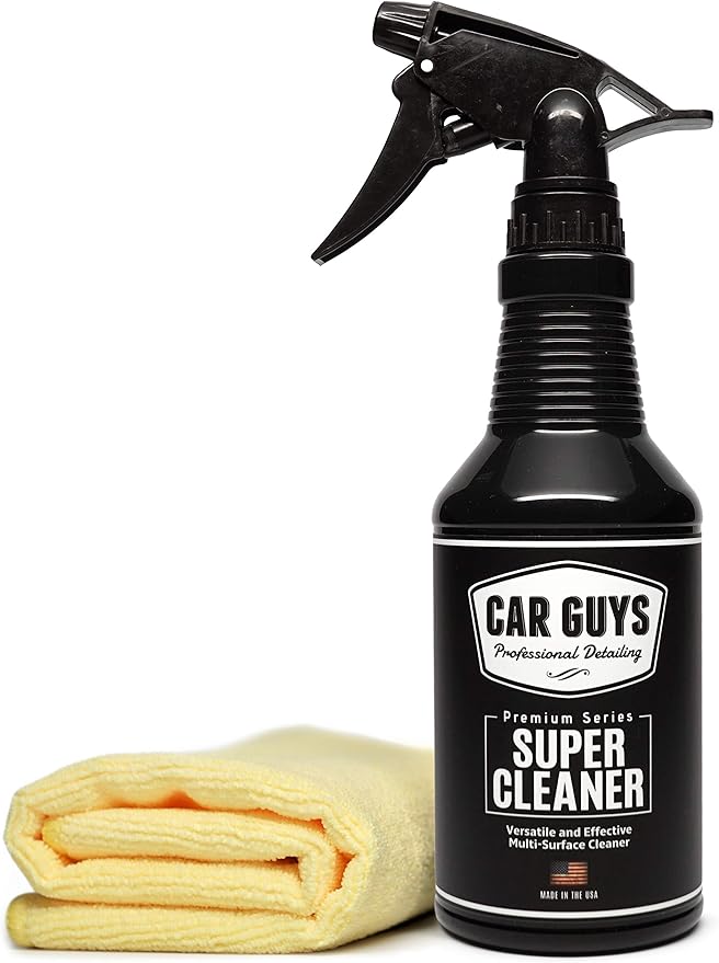 CAR GUYS Super Cleaner | Effective Car Interior Cleaner | Leather Car Seat Cleaner | Stain Remover for Carpet, Upholstery, Fa