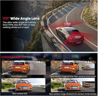 Dash Cam Front and Rear, 4K HD Dash Cam for Cars Built-in WiFi, Car Camera with Night Vision, 64GB Card, 170°Wide Angle, WDR, 3" IPS Screen, Loop Recording, G-Sensor, 24 H P Monitor (K26)