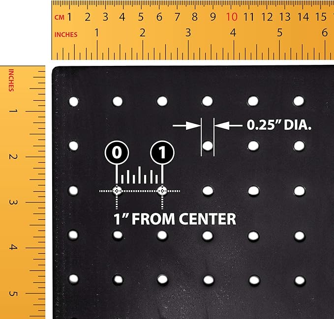 Azar Displays 900988-BLK 125-PIECE PEGBOARD ORGANIZER KIT (2-24""X 24"")", Black