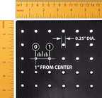 Azar Displays 701414-BLK-4B32 Rotating Countertop Display Kit with Peg Hooks Included, Pegboard Spinner Organizer, Jewelry Or