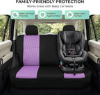 FH Group Automotive Rear Car Seat Covers for SUV, Trucks, Sedan and More - Universal Fit Rear Solid Bench Design Interior Acc