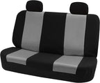 FH Group Automotive Rear Car Seat Covers for SUV, Trucks, Sedan and More - Universal Fit Front High Back & Rear Solid Bench D